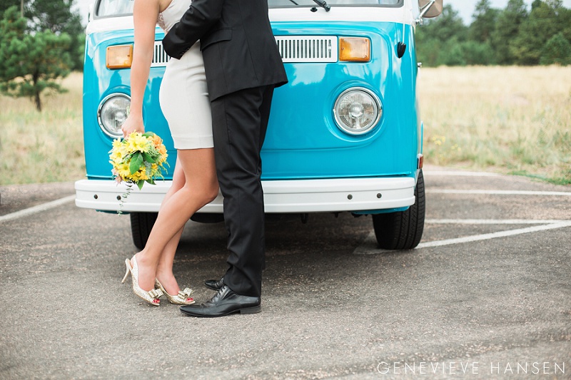 VW Bug Wedding Photos Elk Meadow Open Space Denver Wedding Photographer (5)
